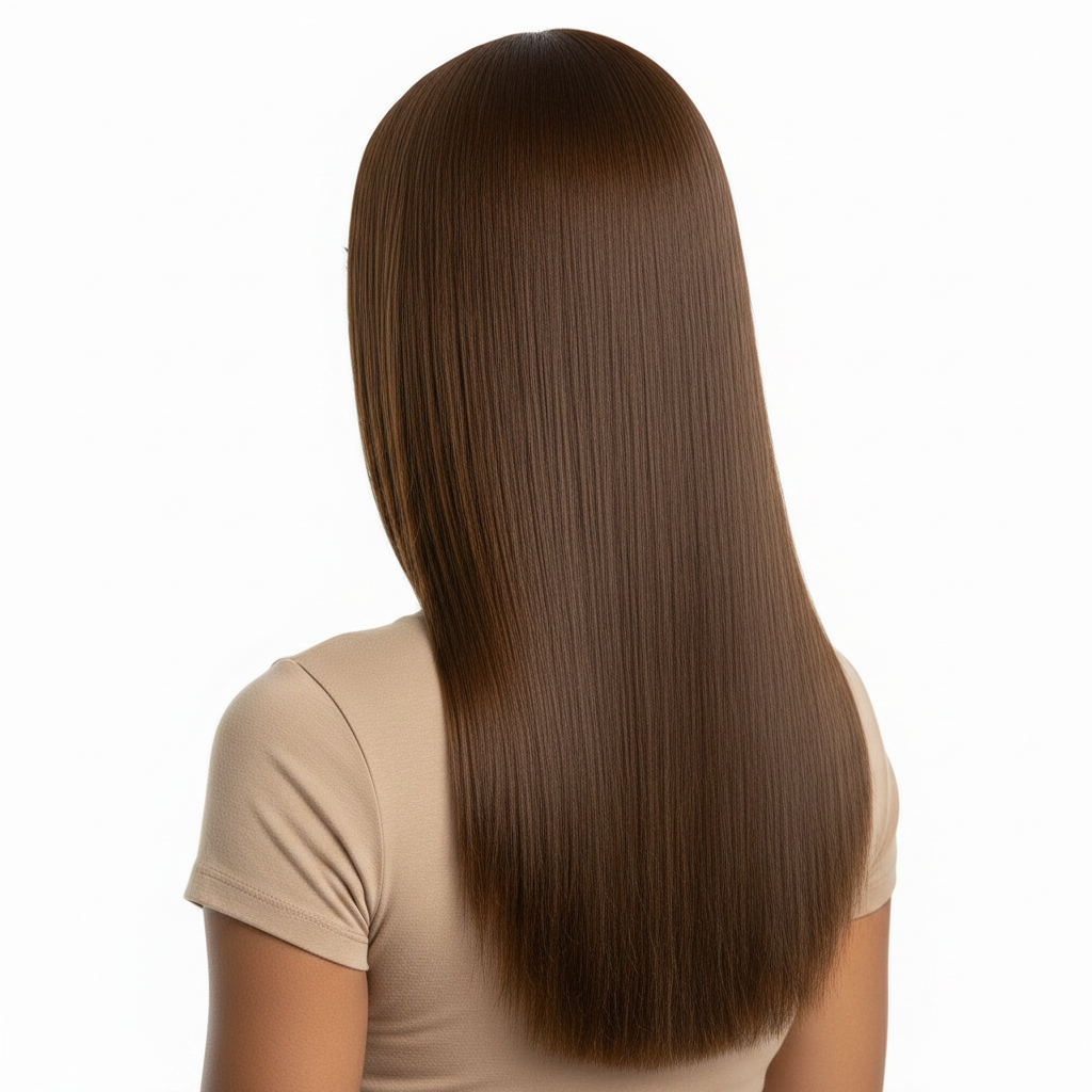2x6 Vietnamese Bone Straight Virgin Wig - Cafe Mocha