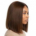 2x6 Vietnamese Bone Straight Virgin Wig - Cafe Mocha